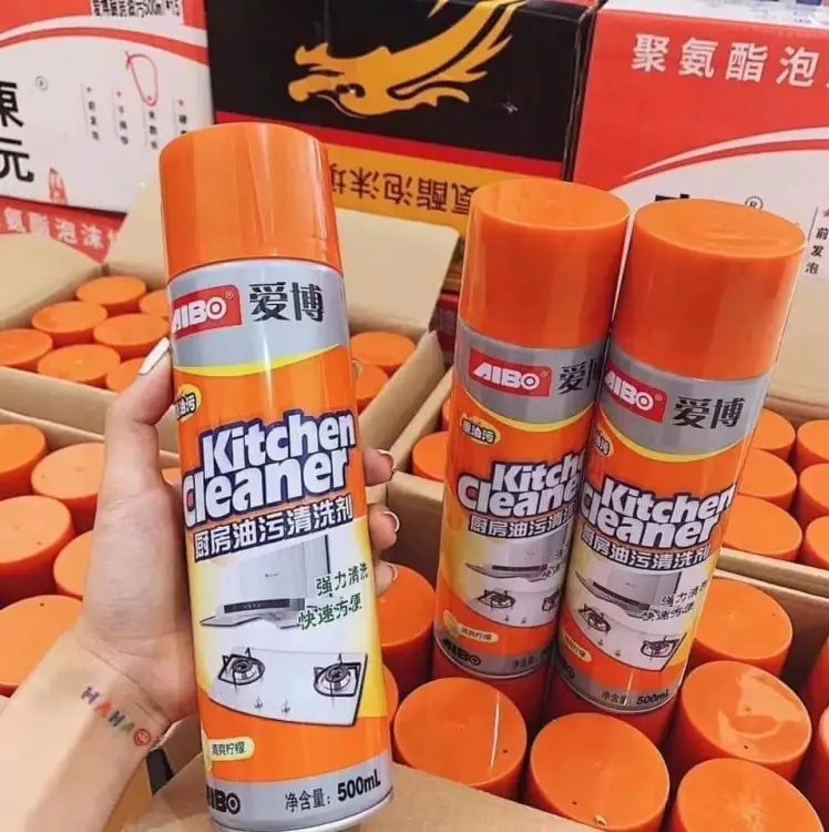 Kitchen Cleaner Spray Multipurpose Bubble Foam Cleaner Oil & Grease Stain Remover Cleaner Spray